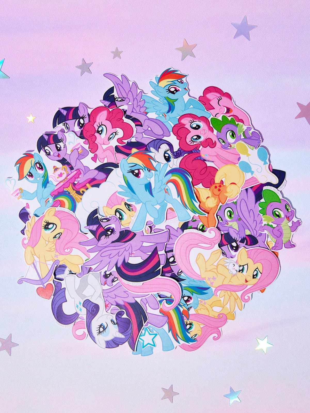 My Little Pony Kawaii Y2K Party Cute Decorations Adhesive Stickers – Pack of 56