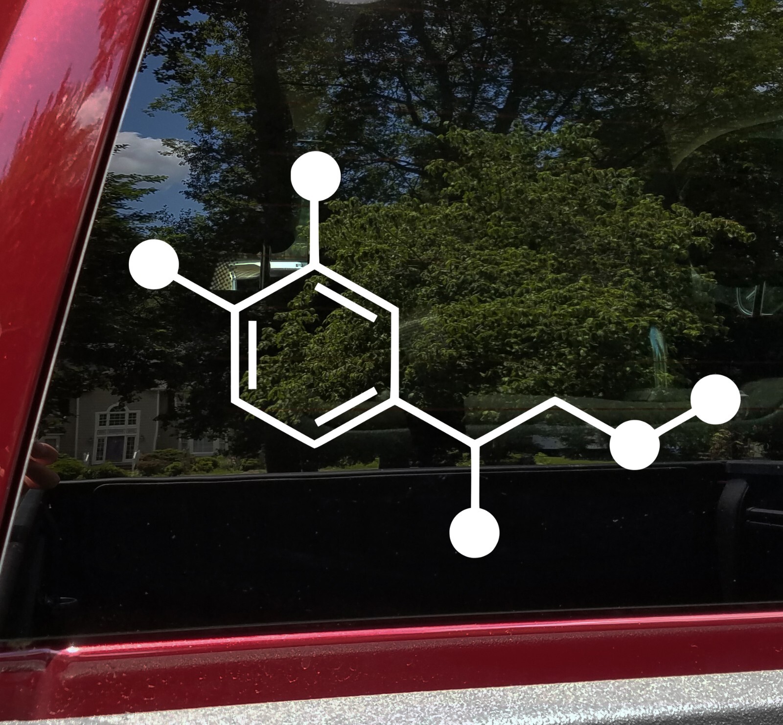 Adrenaline Molecular Compound Vinyl Decal V2 Chemical Structure Die Cut Sticker