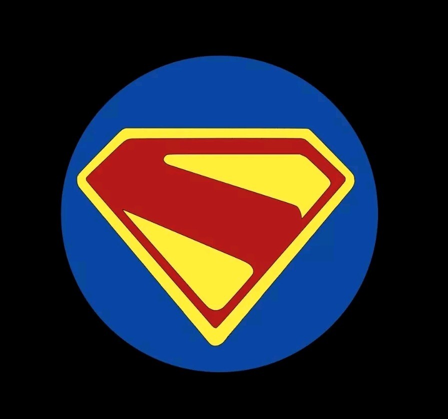 Diecut Vinyl SuperMan LOGO Decal Sticker Comic Colored BatMan Marvel 4×4 Inch!