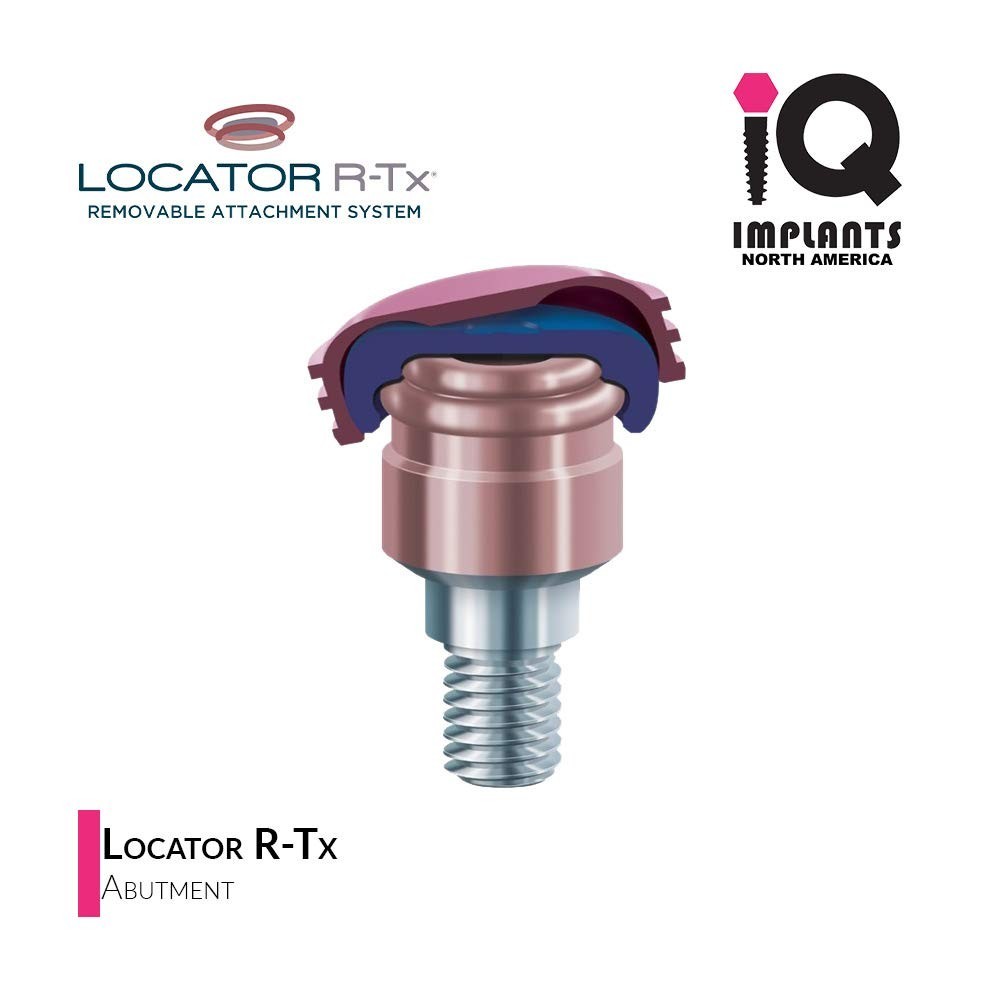 Zest Locator R-Tx Retention Insert Cap, Medium Retention, Pink 4 Pack