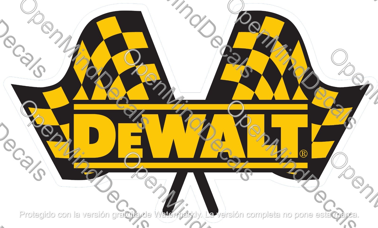 DEWALT TOOLS RACING STICKER DECAL MECHANIC TOOLBOX SIGN CHEST USA