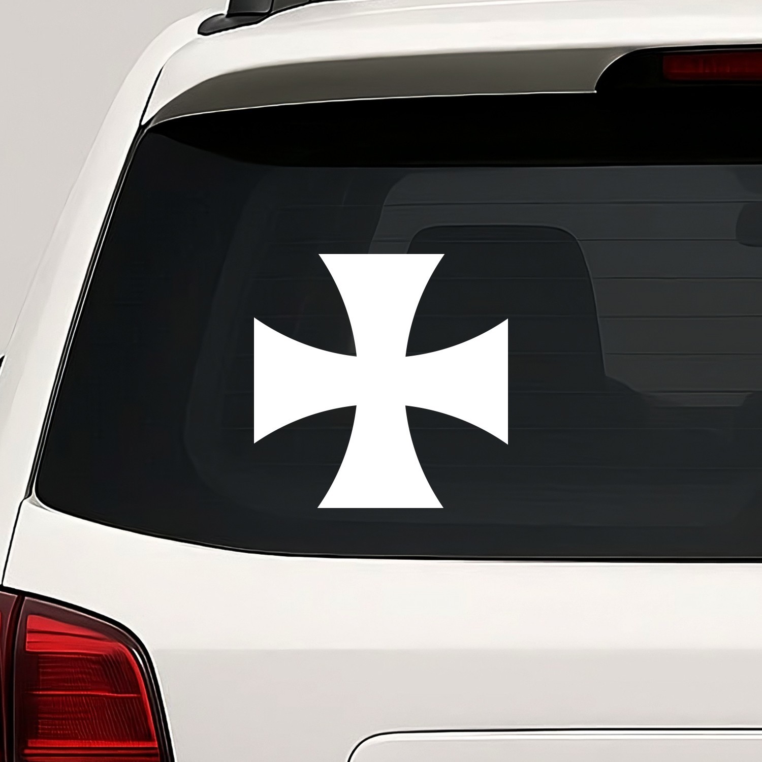 Iron Cross Vinyl Die Cut Decal Sticker – Motorcycle Biker Chopper Maltese