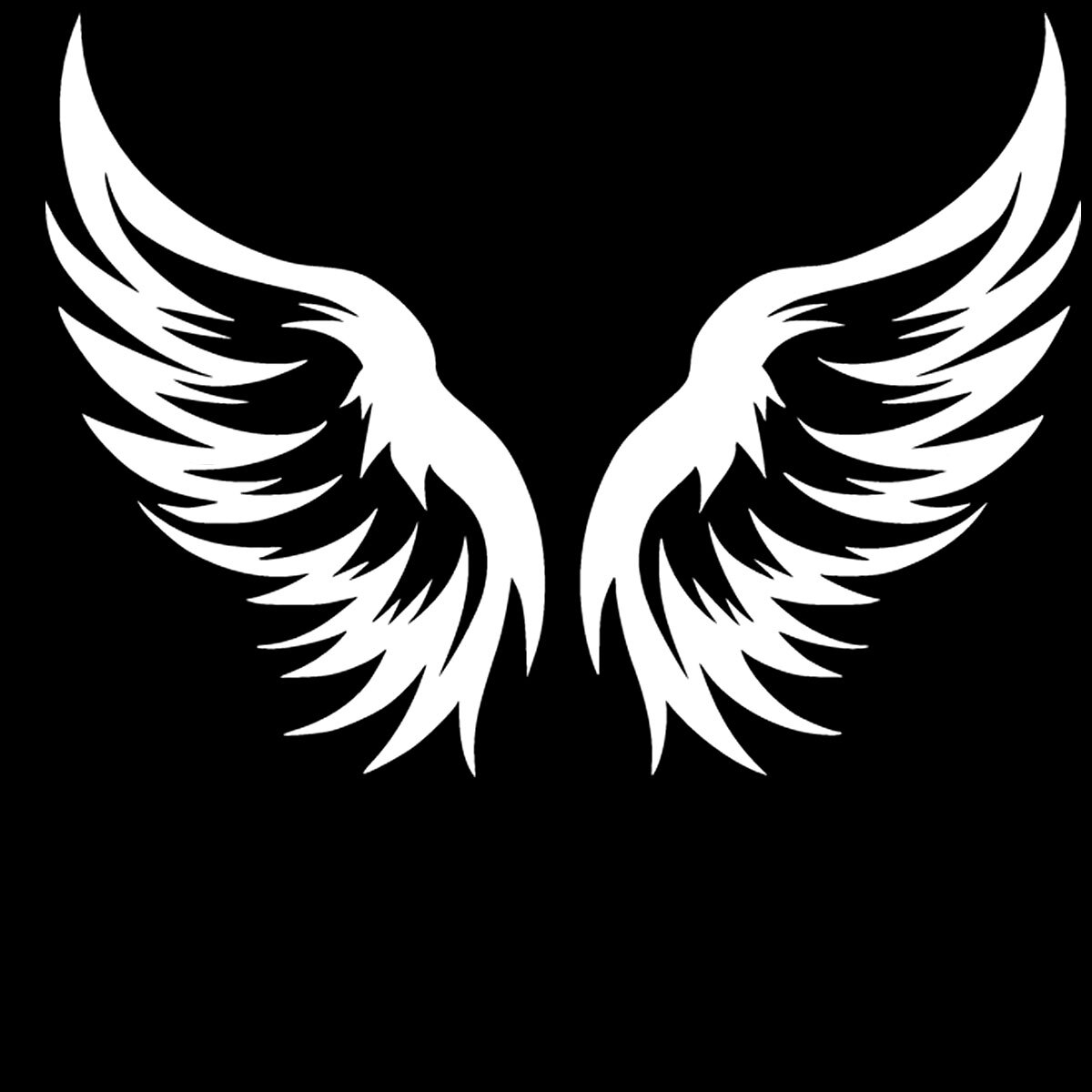 Angel Wings Graphic Two 5" Vinyl Decal Car Truck Window Tablet Laptop Tumbler