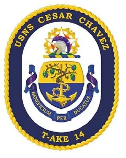 USNS Cesar Chavez Sticker Decal M254