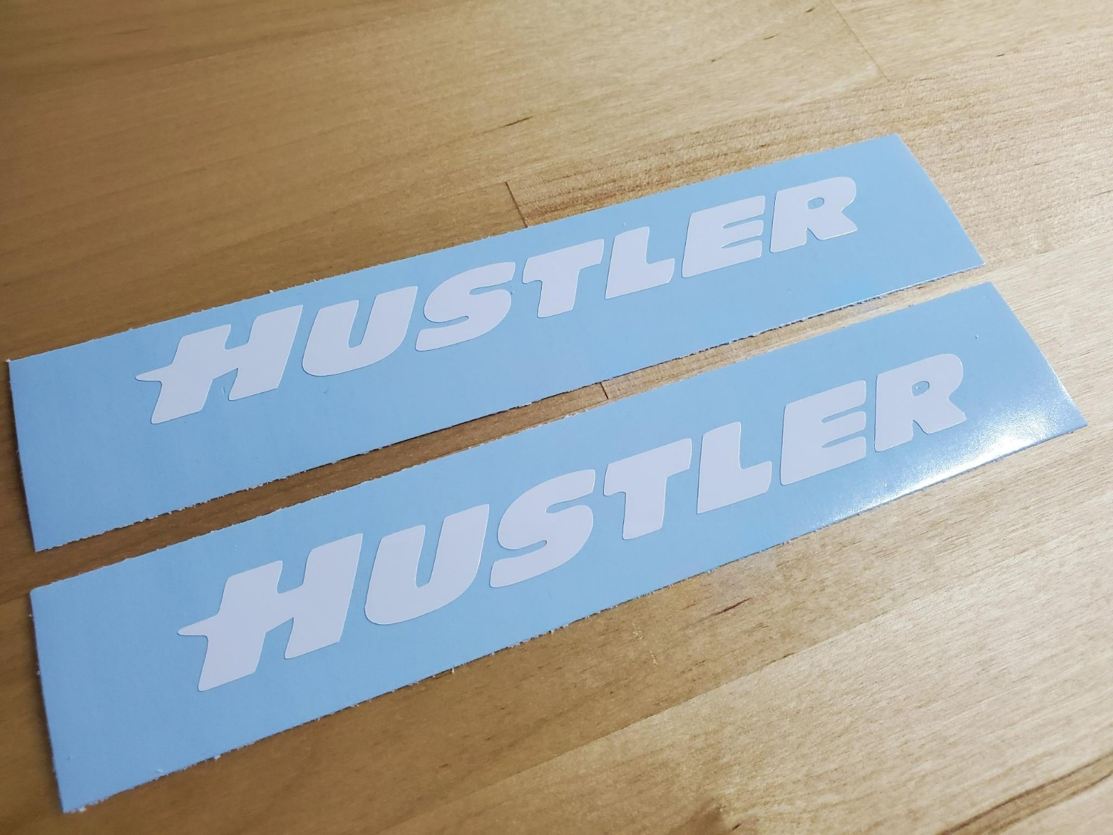hustler boat trailer Decals Stickers Gloss white 10" (2) Fast USA