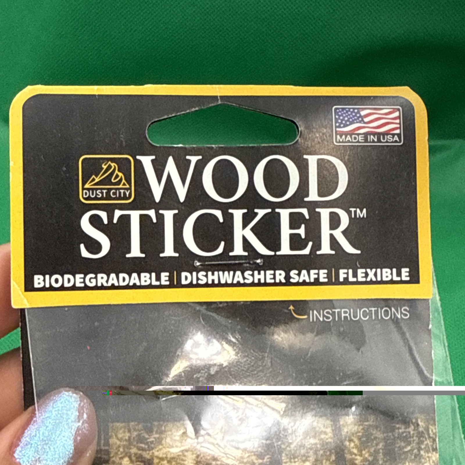 Dust City Wood Sticker "Huron Peak Cherry biodegradable, dishwasher safe