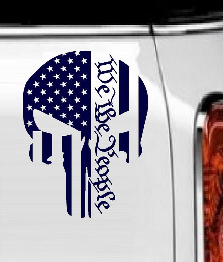 We The People Punisher – Vinyl Decal Home Décor 8" x 6"