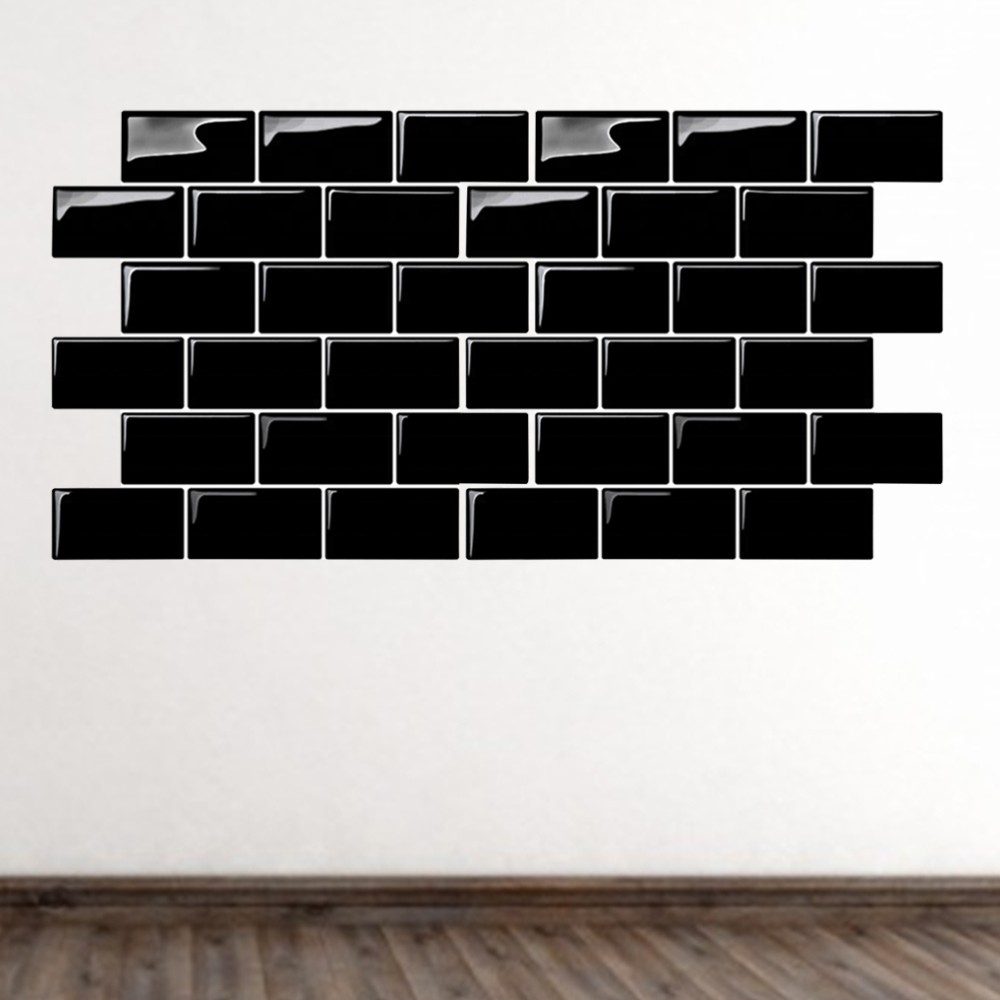 Self- Adhesive Brick Wallpaper Removable Faux Peel and Stick Decals