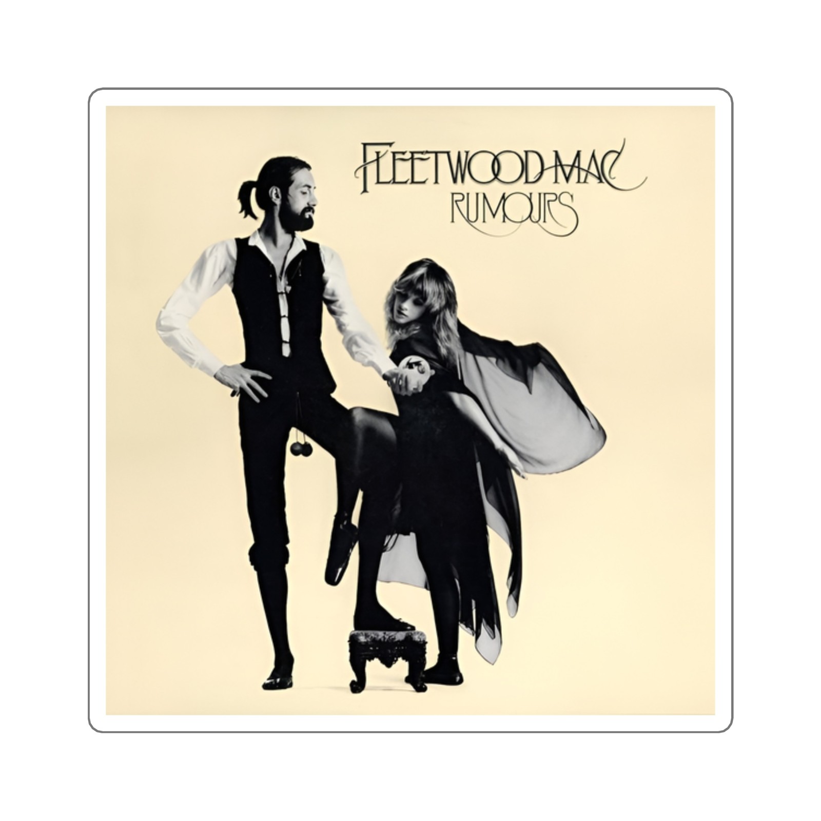 Fleetwood “Rumours” Sticker | Classic Rock Album Decal