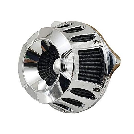 Air Cleaner Harley Filter Motorcycle Intake CNC Cut Kit for Fitment – B Chrome