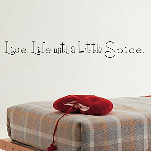 Pop Decors WL-0149-Va Inspirational Quote Wall Decal, Live Life with A Little Sp