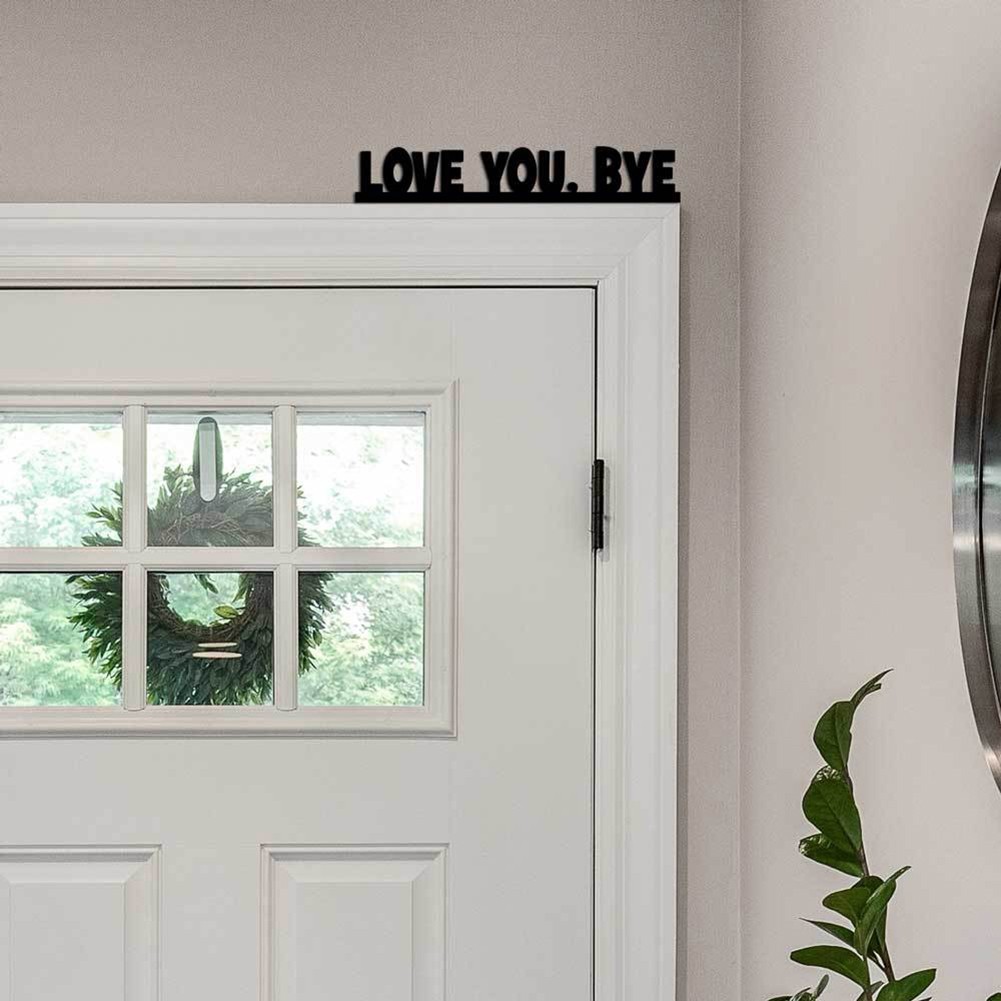 Aesthetic Wooden Wall Decoration with Humor Perfect for Home Entrances