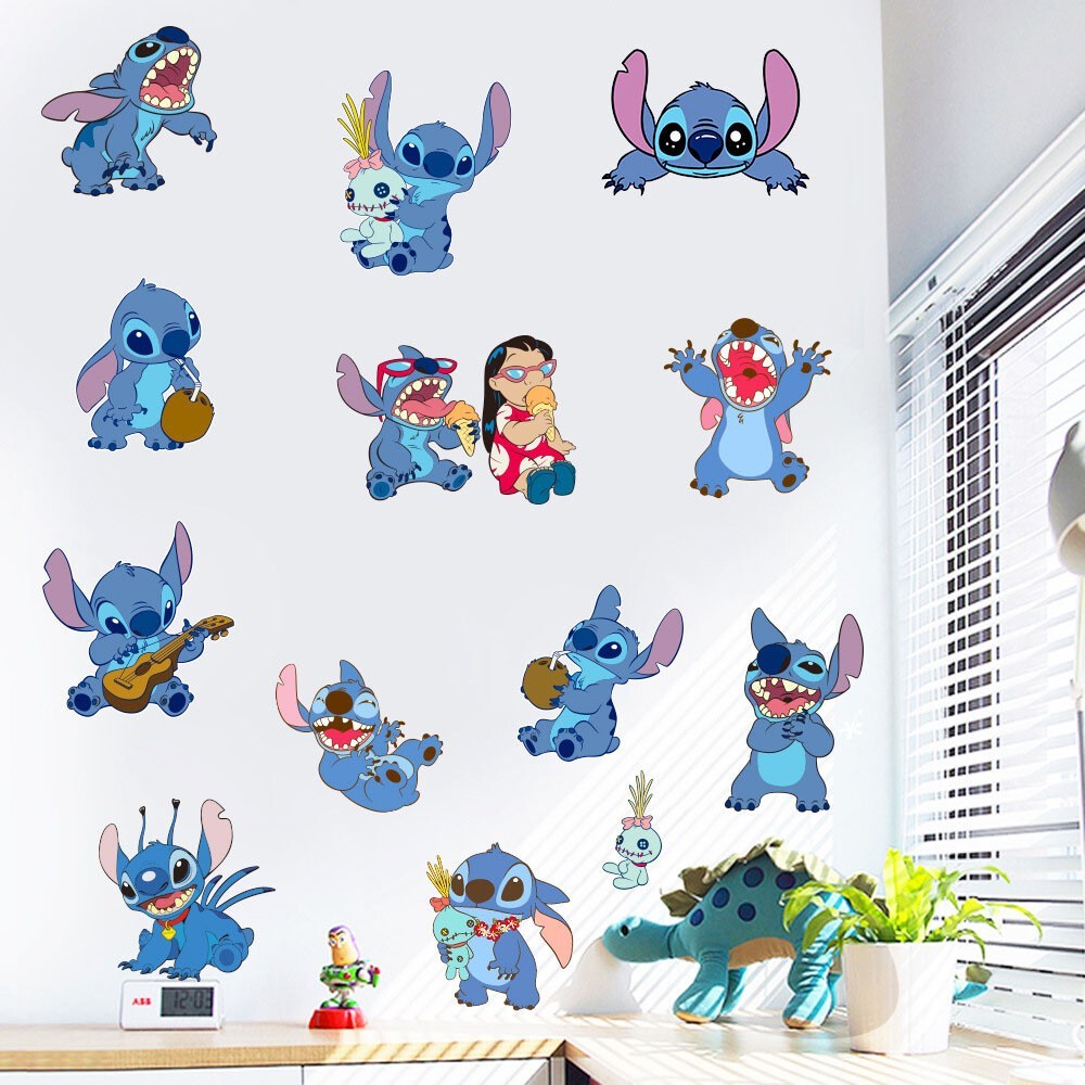 STITCH Kids Nursery Wall Stickers Bedroom Decal Art Vinyl Decals 20 Styles