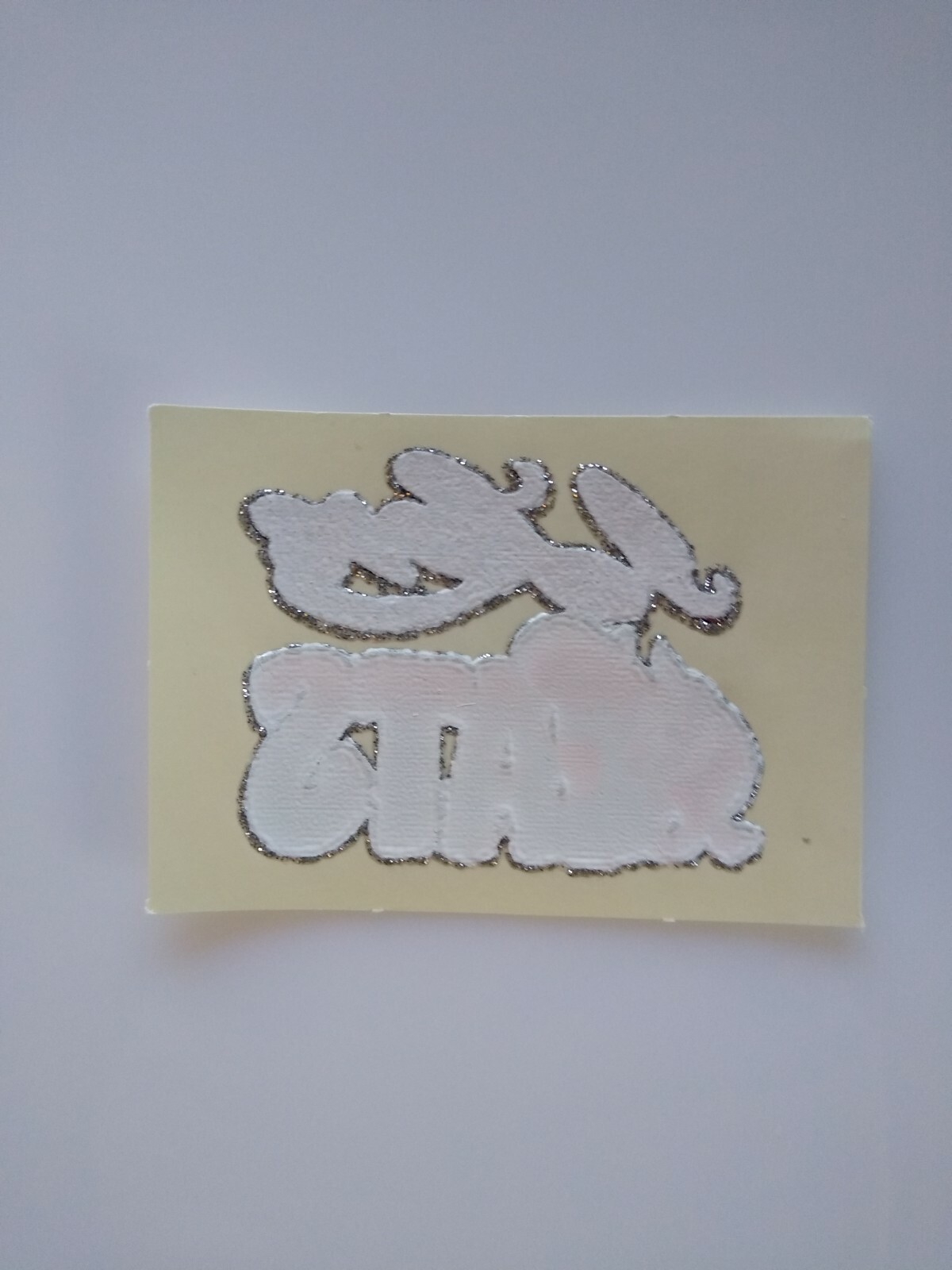 I Love Cats Screamin Gleamin Glitter Iron-On Decal Donruss 1970s Vintage Kittens