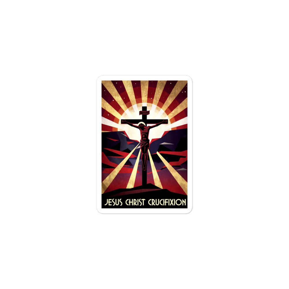 Jesus Christ Crucifixion Bubble-free stickers | Christian
