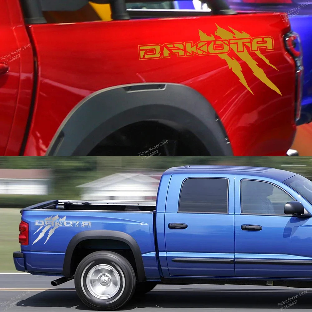 Aftermarket Claw Style Truck Bed Side Decal | Universal Pickup Body Vinyl Graph