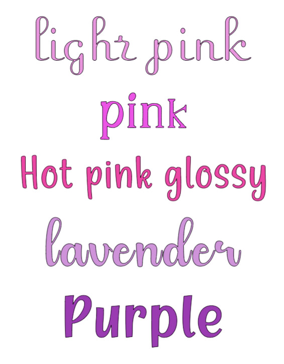 Name Word Decal – Personalized – Solid Color Choices – Custom – Adhesive Die Cut