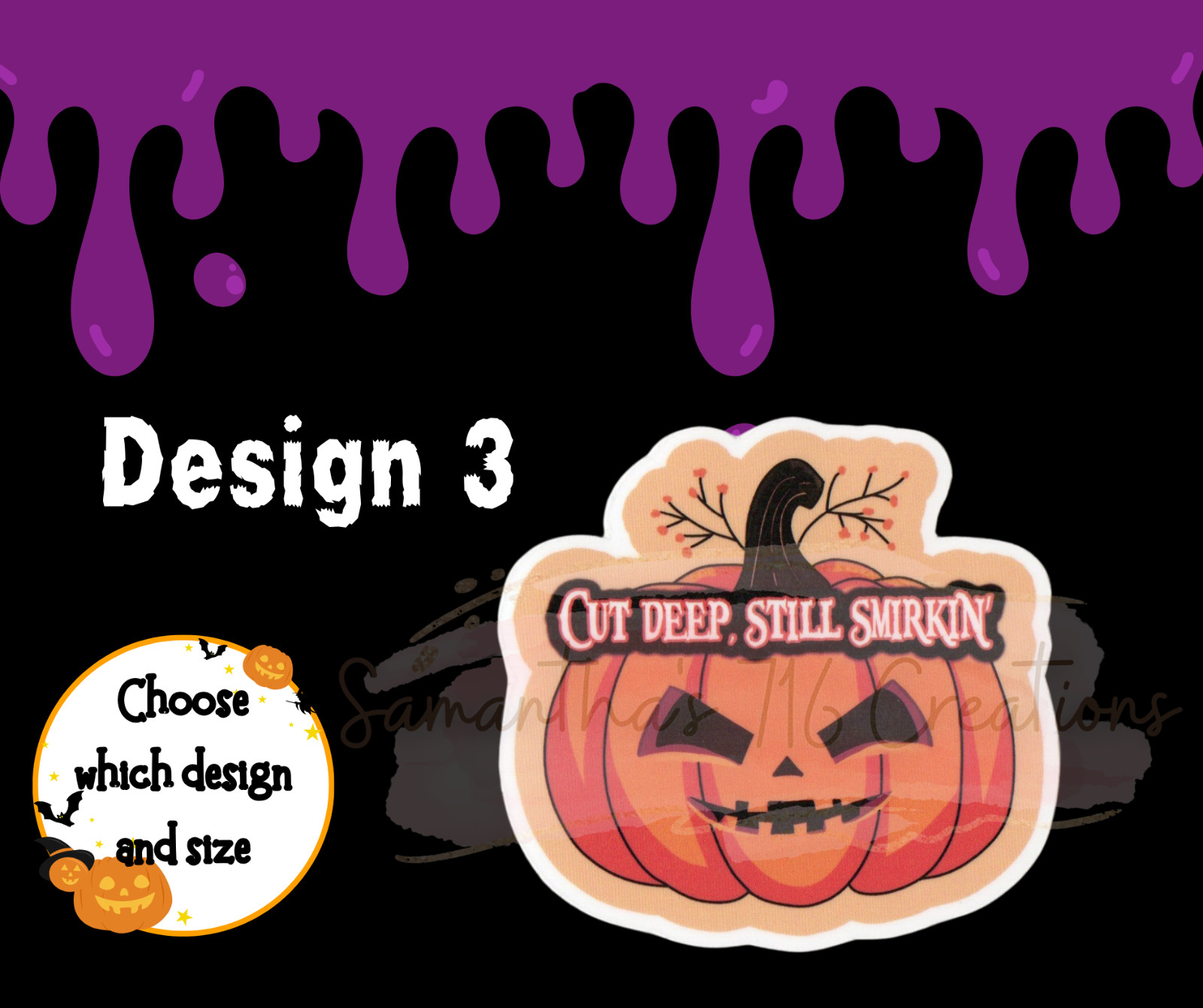 Funny Halloween Vinyl Stickers | Spooky Ghost | Pumpkin | Bat | Witch Hat