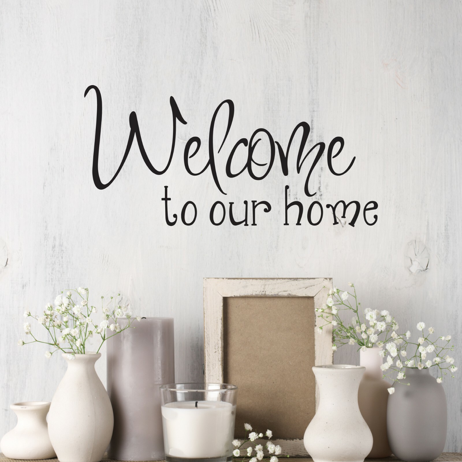 Wall Decal Welcome Home Living Room Interior Vinyl Decor Black gz564