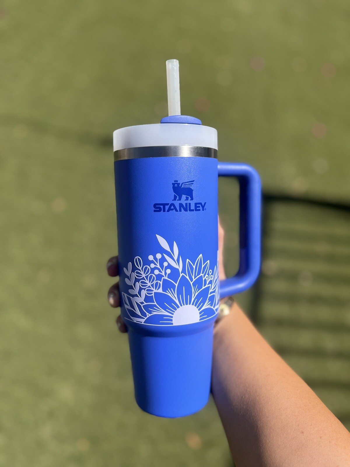 1x Piece Stanley Tumbler Flower Accessories 40oz 30oz Vinyl Sticker Decal