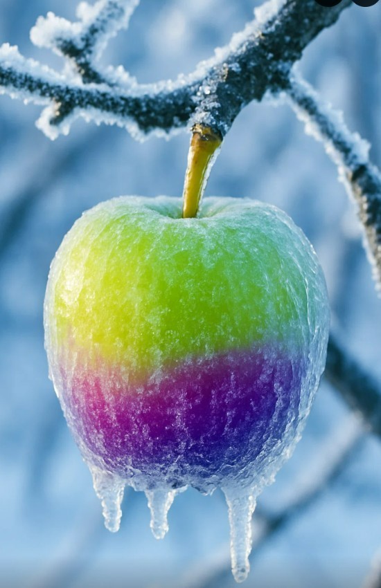 Frozen APPLE Cool Wall Graphic Vinyl Decal Poster (Removable Adhesive)