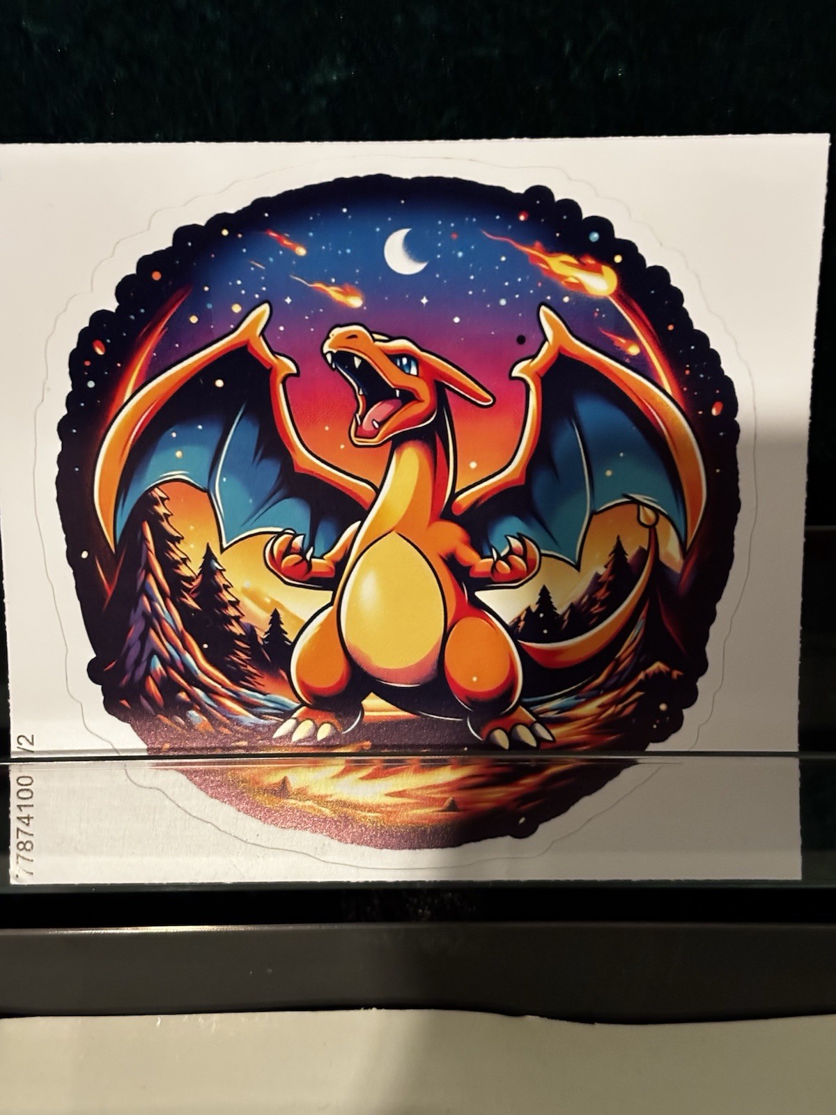Dragon Sticker Decal Vinyl Multicolor Fantasy Round 5.5 in.