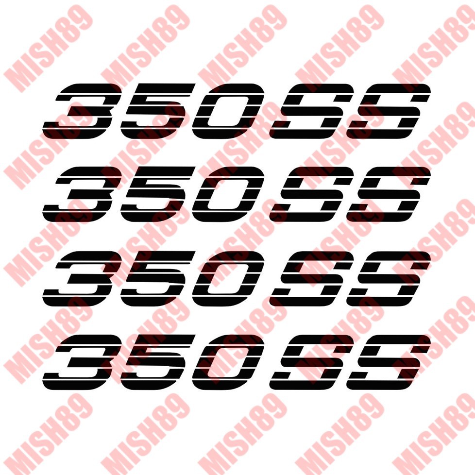 350 SS Decals 300SS Bedside Stickers 1500 2500 – Any Size Any Color
