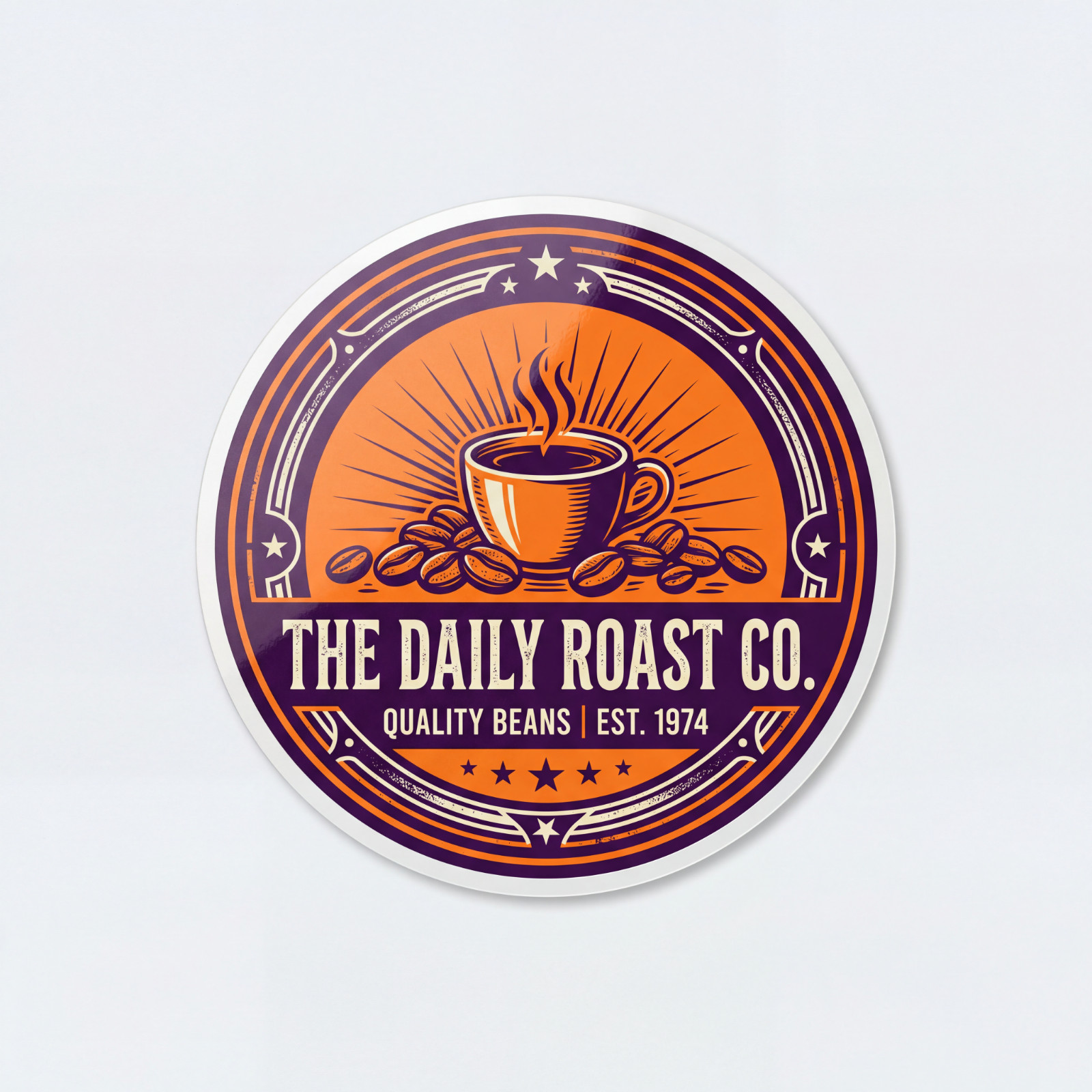 Personalized Logo Stickers Waterproof Vinyl Custom Business Labels 50 Pack
