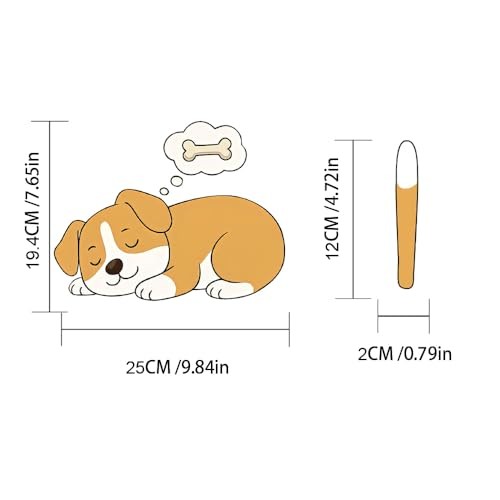 1Pcs Cute Dog Rear Window Wiper Decal High Intensity Reflection Vinyl Style 1