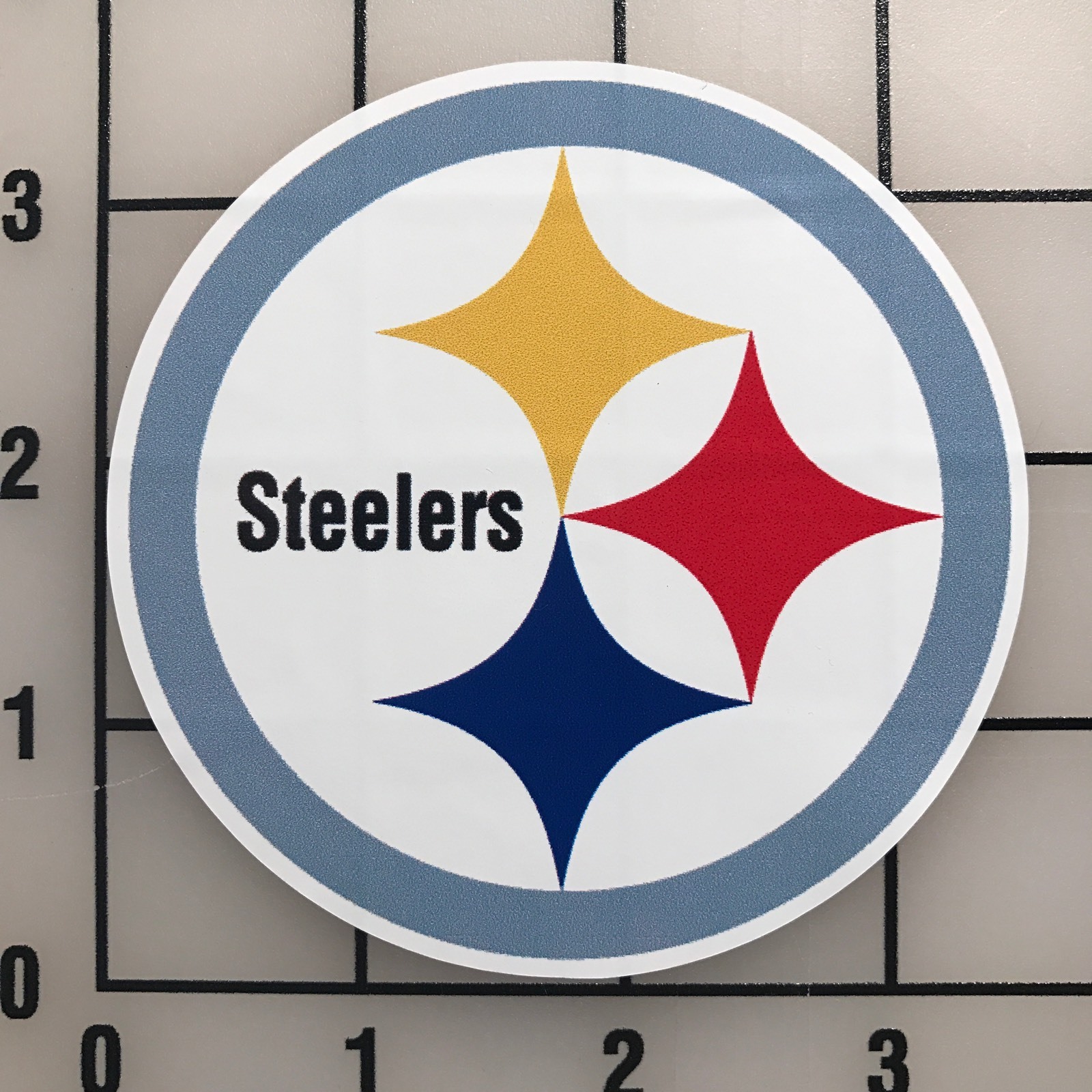 Pittsburgh Steelers 3.5" Wide Multi-Color VInyl Decal Sticker – BOGO