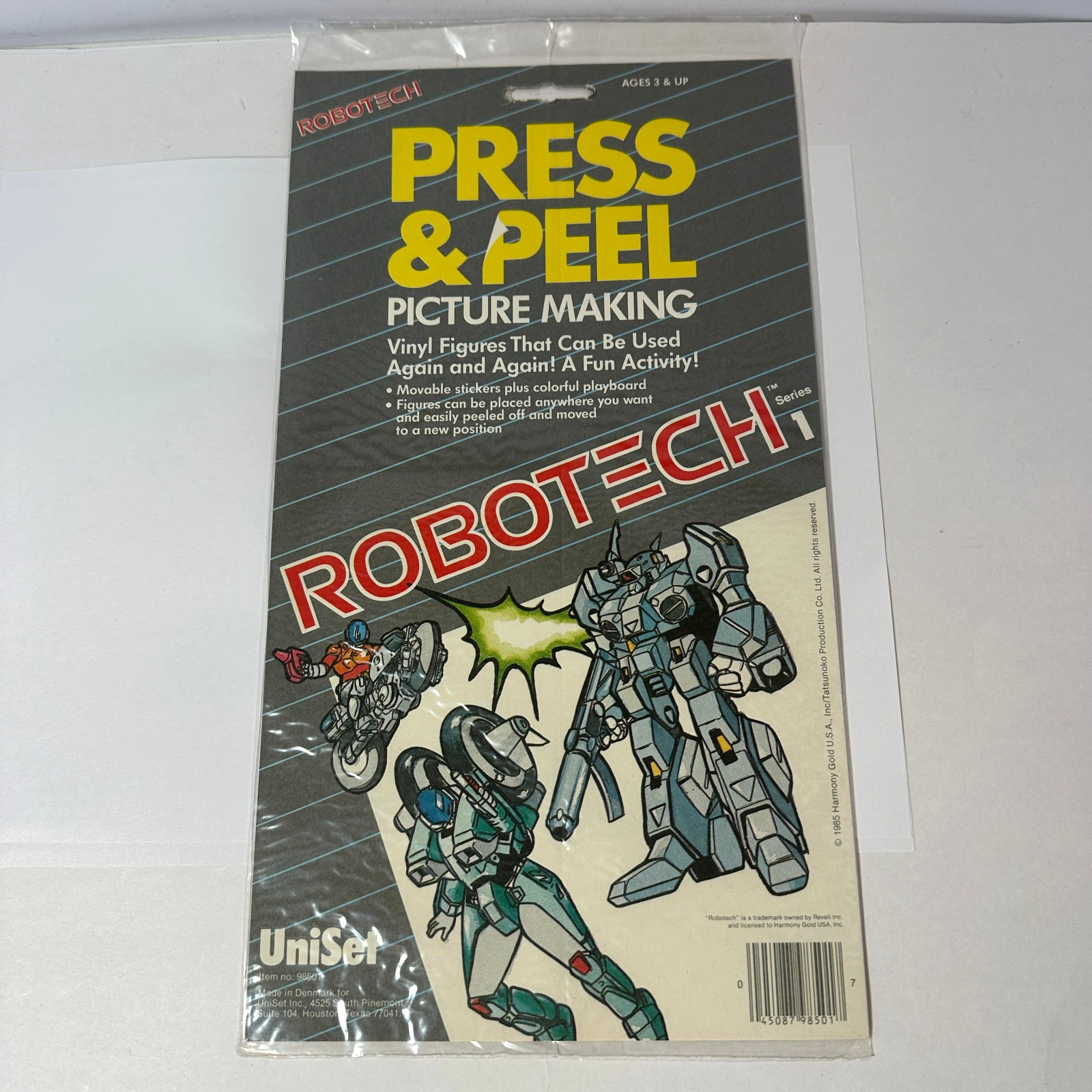 Vintage 1985 Press & Peel Robotech Vinyl Sticker Set Brand New