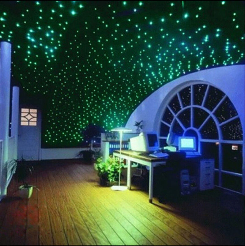 100 pcs Pack Glow In The Dark 3D Stars Moon Stickers Bedroom Wall Room Decor DIY