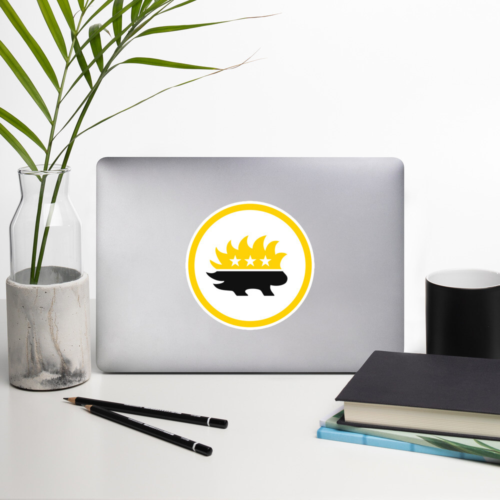 Libertarian Party Porcupine sticker Gadsden Flag Dont tread on Me Ancap Hayek