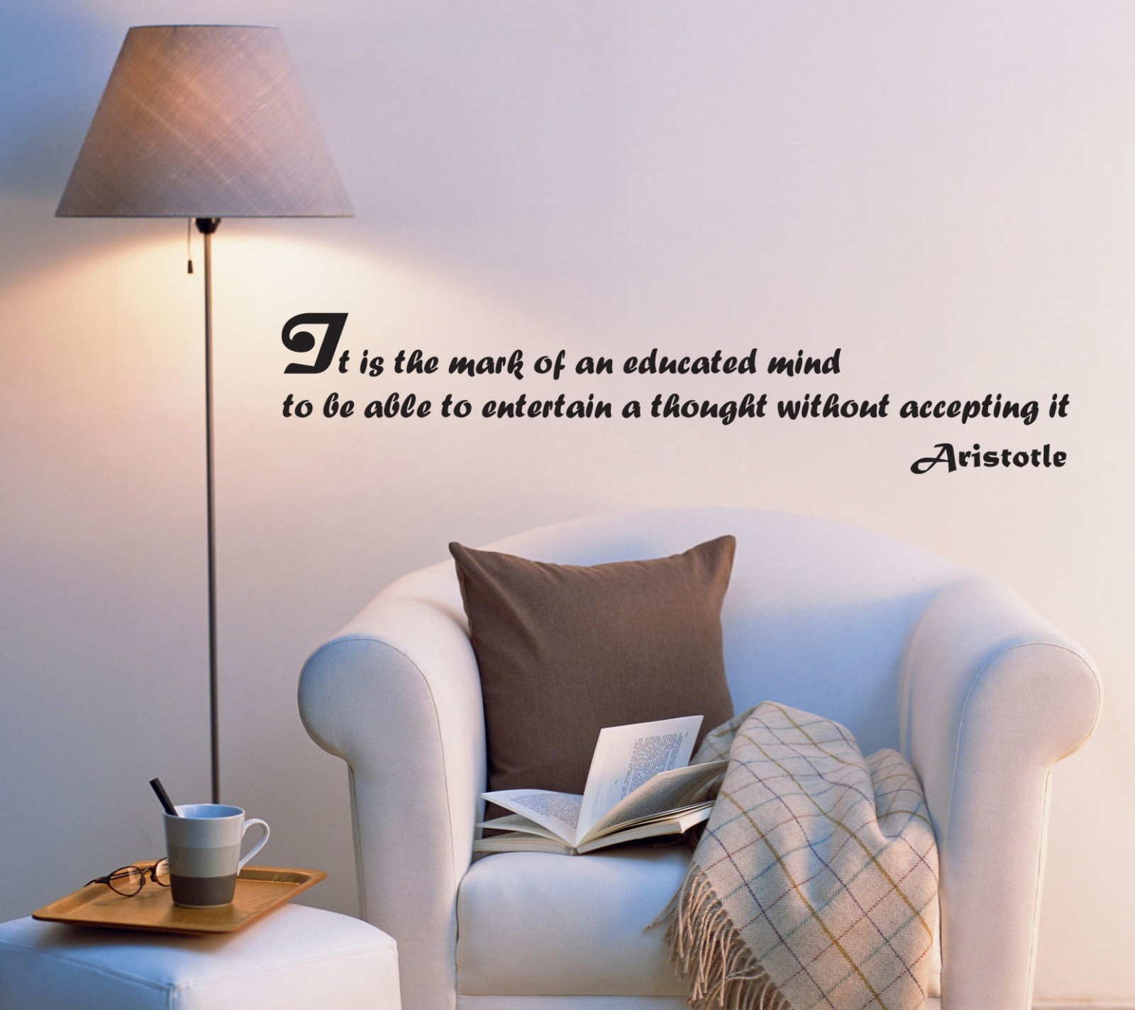 Wall Decal Letters Famous Quote Inspiring Office Mirror Vinyl Sticker (ed1225)