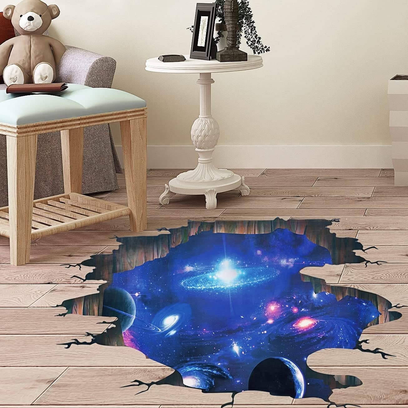 Educational 3D Galaxy Wall Art – Removable Cosmic Decals for Kids' Imagination