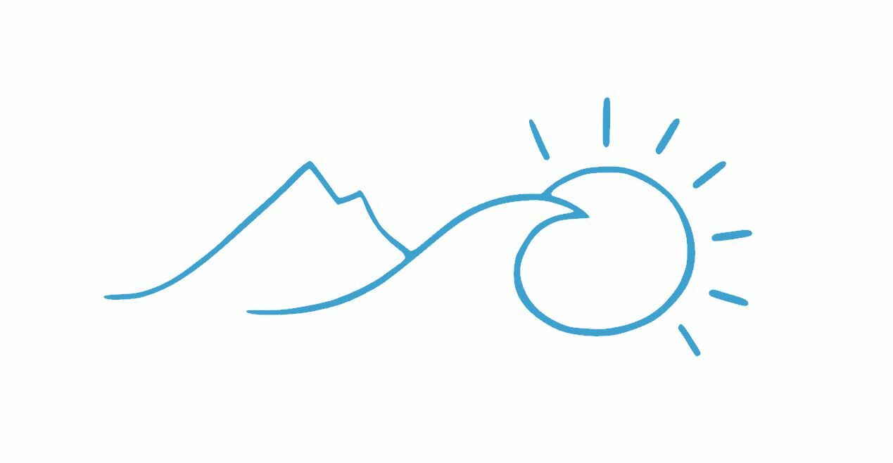 Climb, Surf & Sunshine Die Cut Window Sticker Decal – Multiple Colors