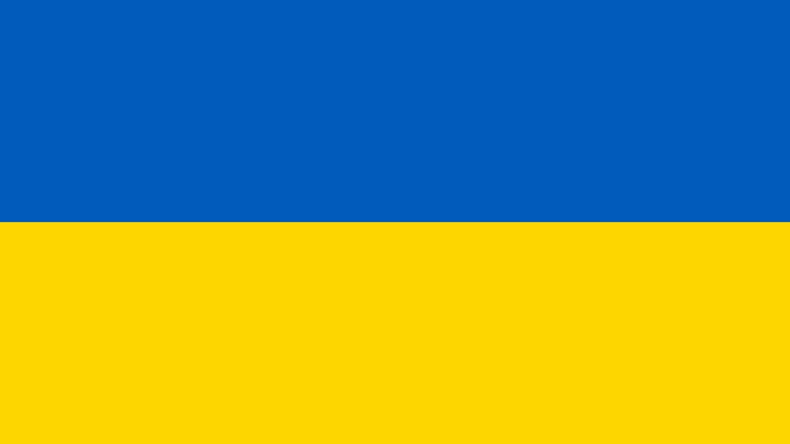 Ukraine flag sticker weatherproof bumper vinyl decal