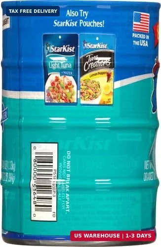 StarKist Chunk Light Tuna in Water, 5 oz (Pack of 8)