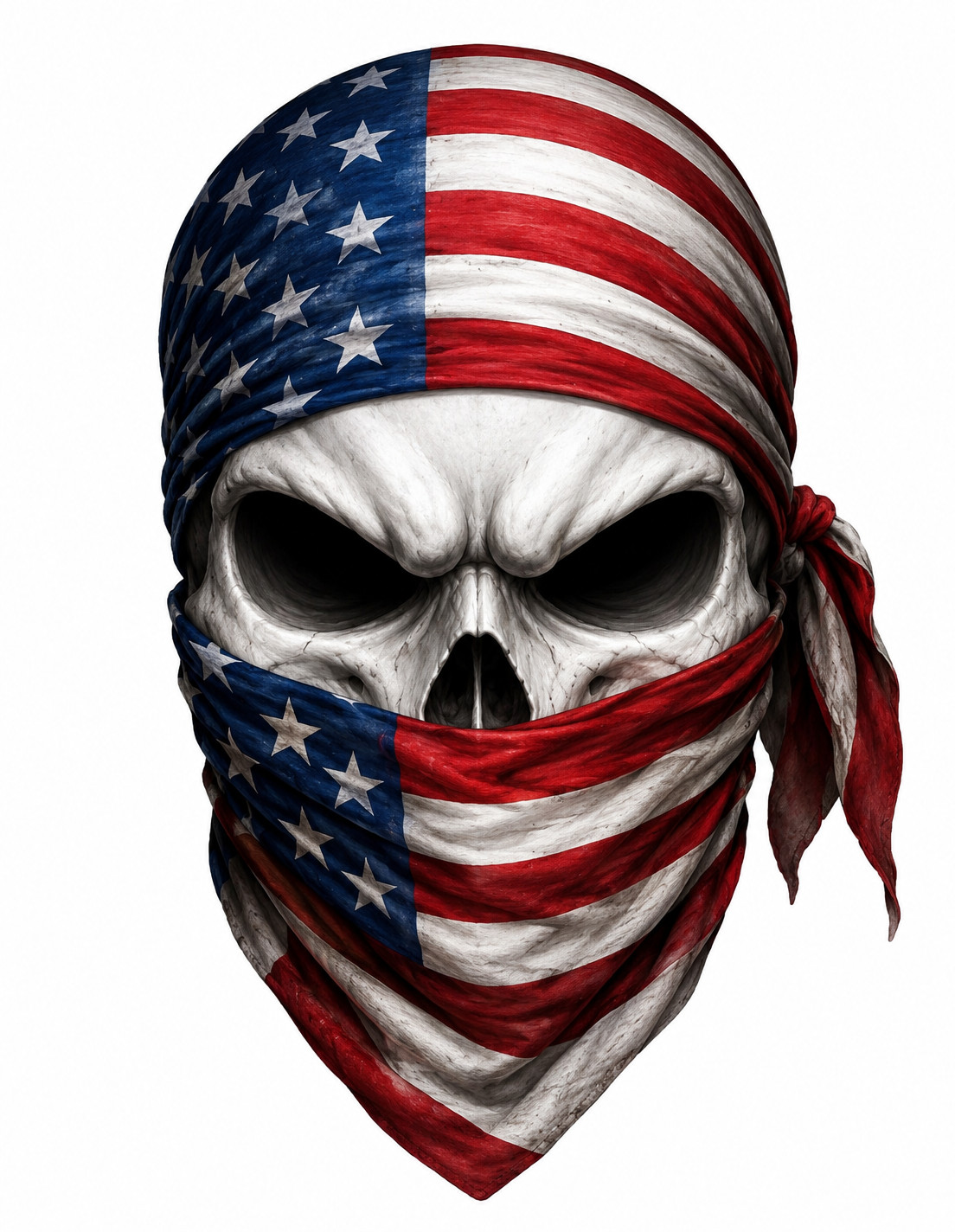 American Flag Skull Face Decal Sticker Car Truck Mirror Phone Bumper Window