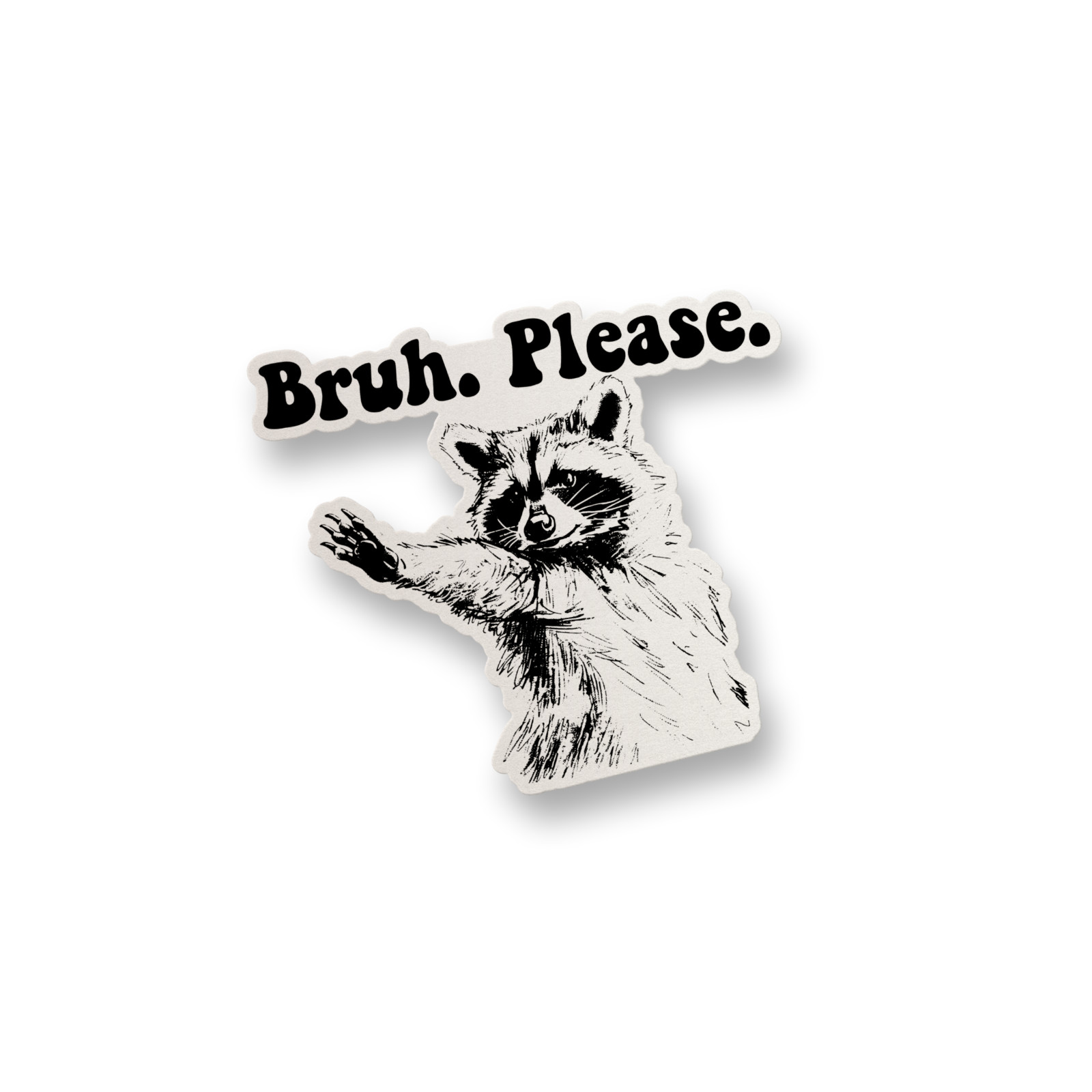 Bruh Please Vinyl Decal Sticker Funny Sticker Water Bottle Sticker Decal