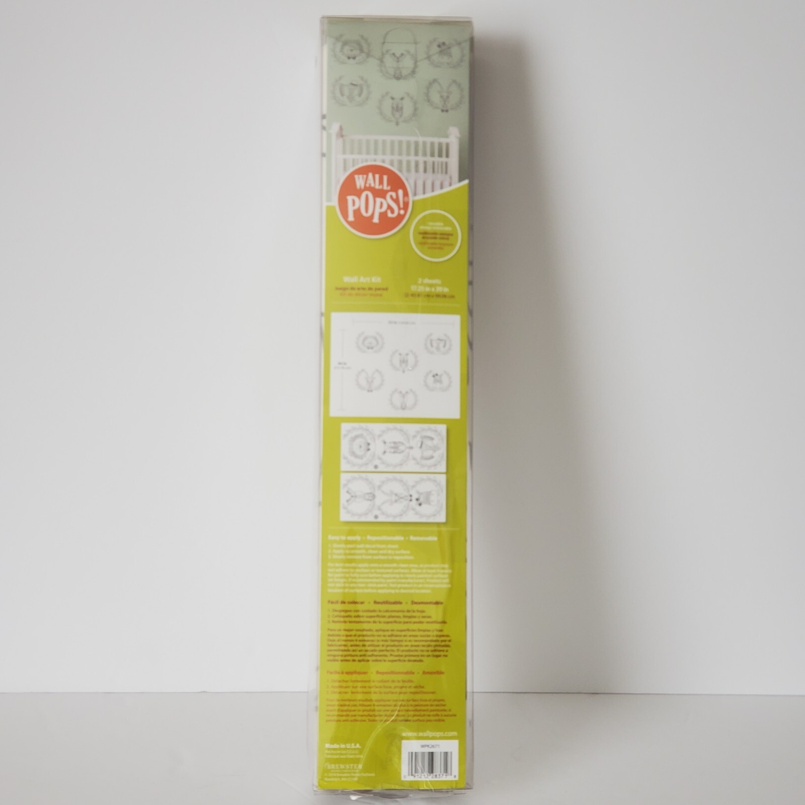 Wall Pops The Wild Bunch Wall Art Peel Stick Removable 2 Sheets