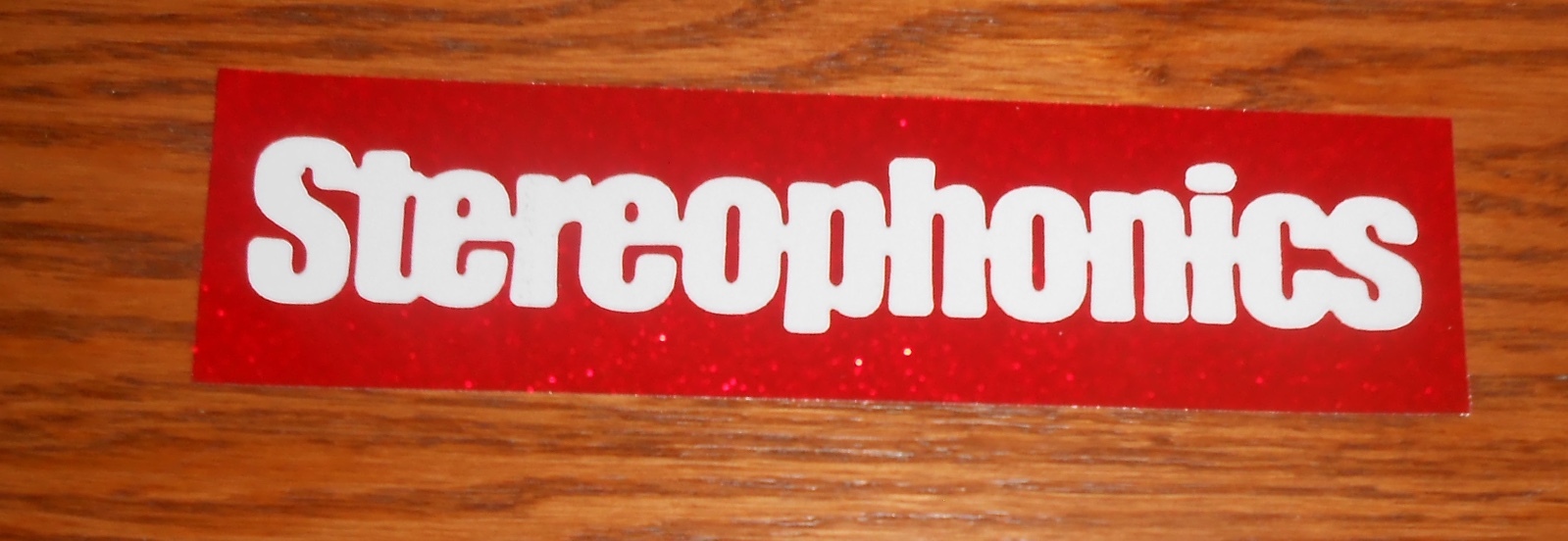 Sterophonics Bumper Sticker Decal Promo Glittery 7×2