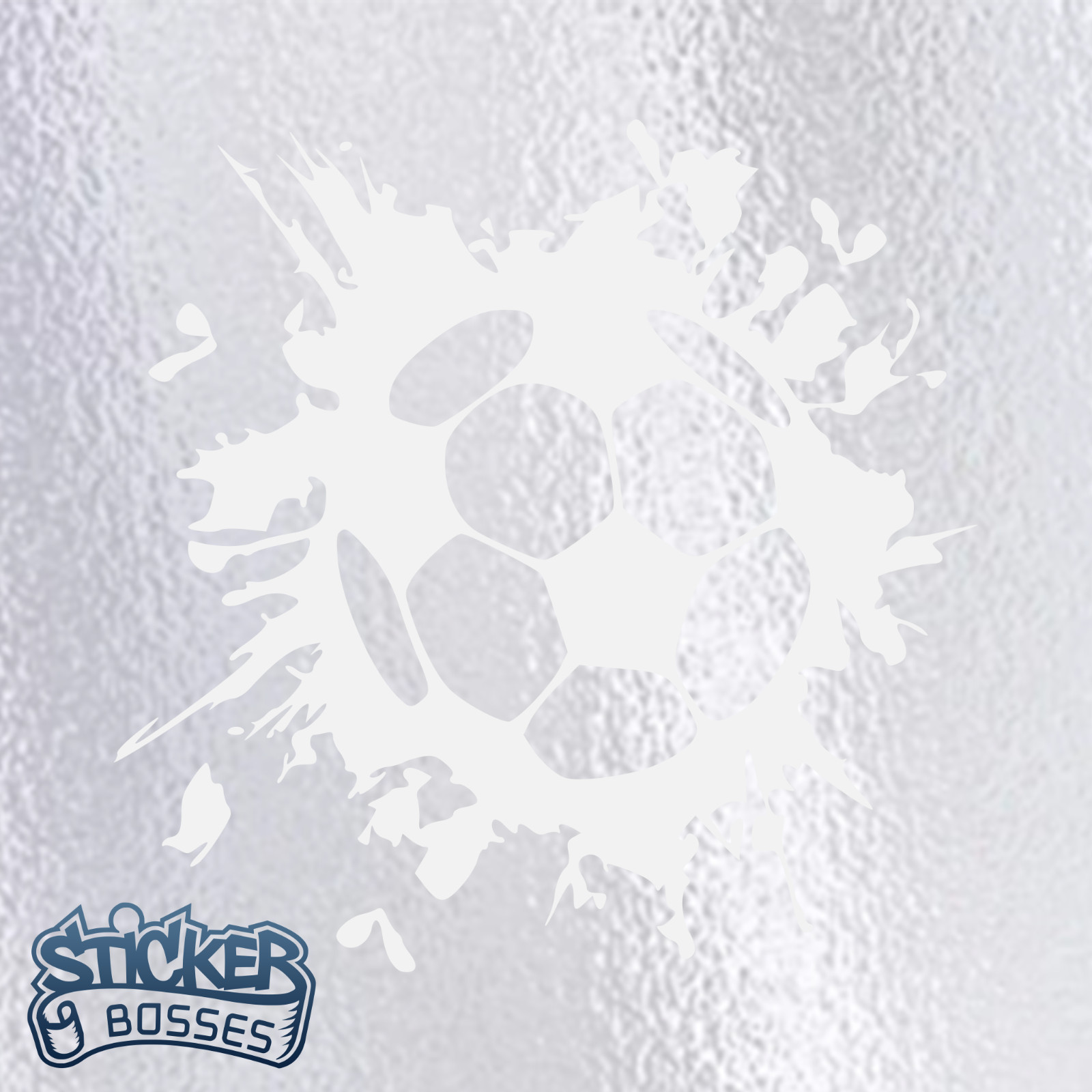 Soccer Ball Splatter Vinyl Decal Sticker Car Sports Grunge