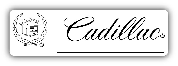 Cadillac Logo Auto Combo Car Bumper Sticker Decal – 9", 12" or 14"