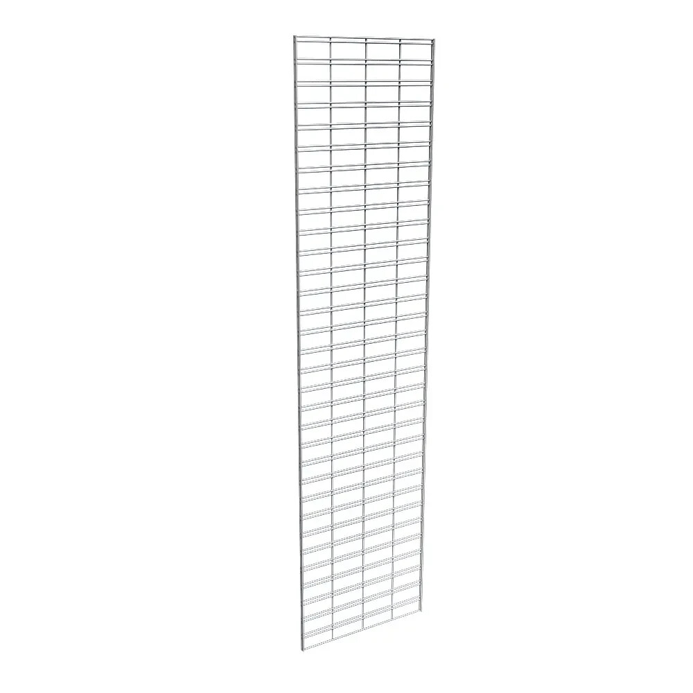 2"W x 8"H Slatgrid Panels Chrome Econoco P3STG28C (Pack Of 3)
