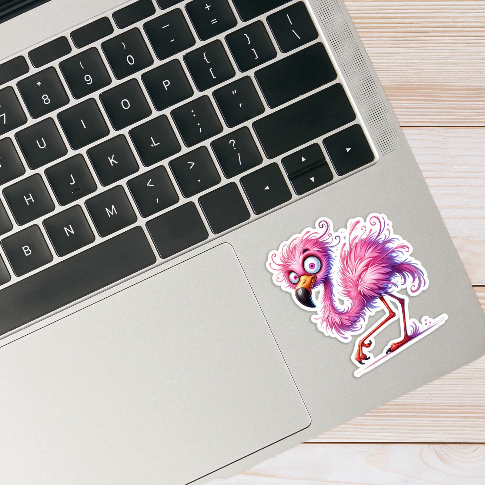 Pink Eyed Flamingo – Vinyl Decal Sticker – Car Window Laptop – #352