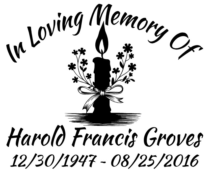 In Loving Memory Candle Eternal Flame Memorial Car Sticker Decal 3 Font Choices