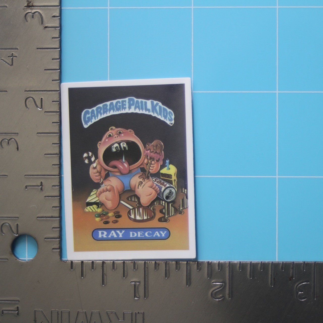 Garbage Pail Kids Sticker (RAY DECAY) GPK Funny, Gloss PVC Decal