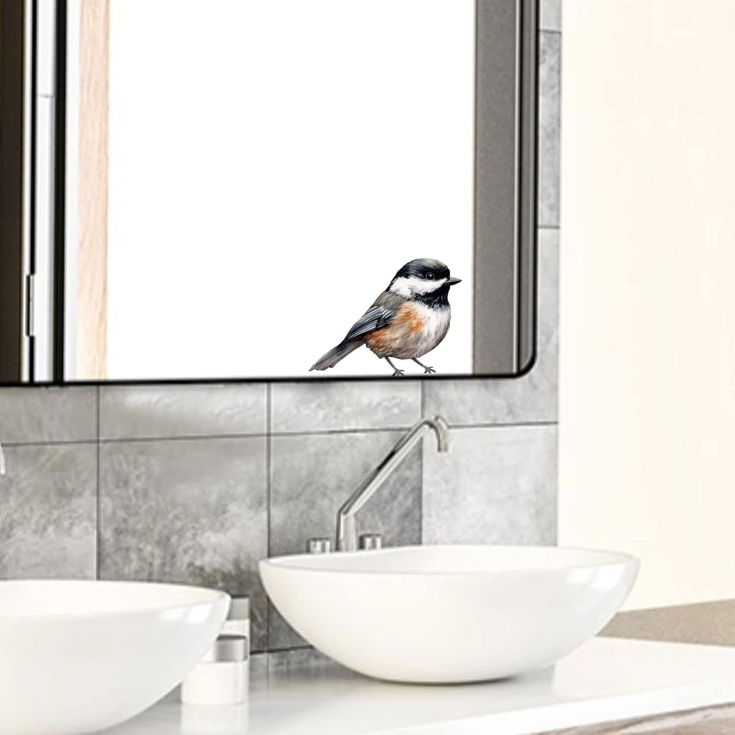 Black-Capped Chickadee, Wall Sticker, Bird Vinyl, Nursery Stickers, Medium