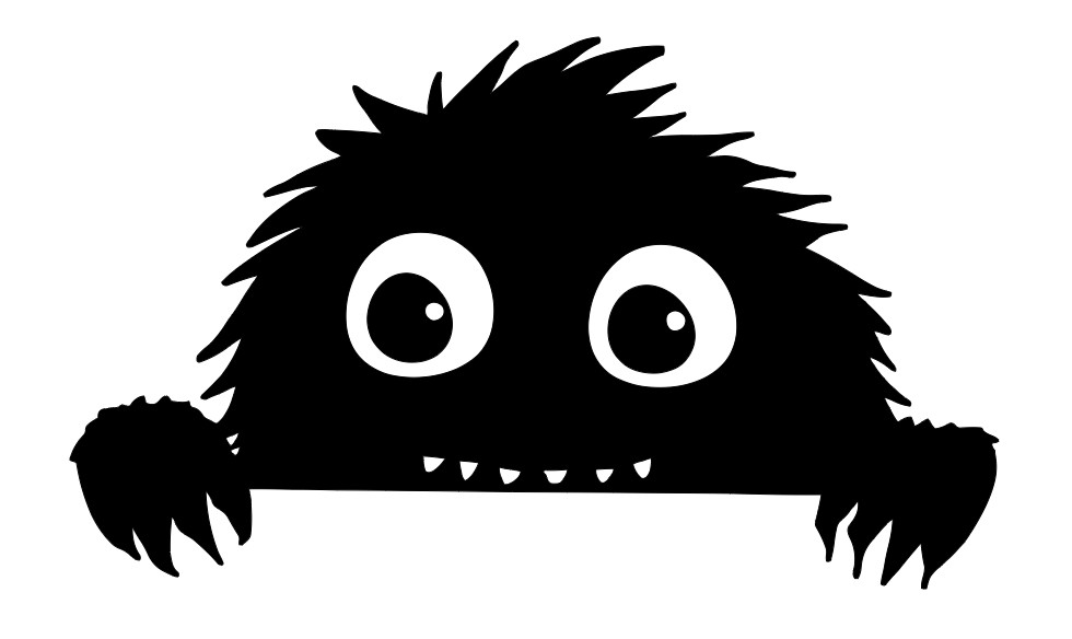 Peeking Monster Vinyl Decal Sticker Car Truck Window Laptop Water Bottle